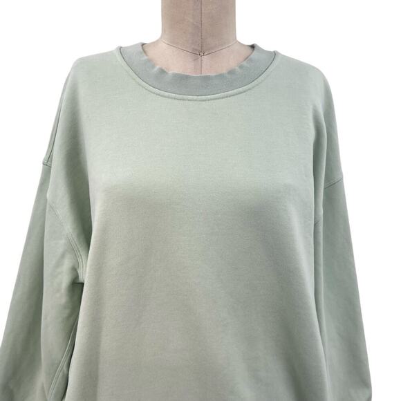 Lululemon‎ Perfectly Oversized Crew Sweatshirt Delicate Mint Green Size 8 - Picture 2 of 11